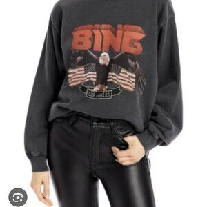 Anine Bing Vintage Eagle Graphic Sweatshirt Womens XS